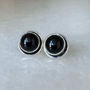NWOT Sundance Persephone Earrings, Black Onyx, Sterling Silver